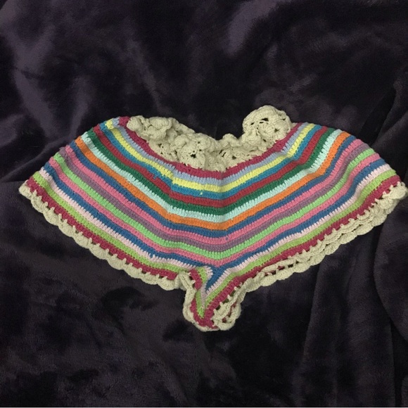 ANDI BAGUS daisy chain multi color crochet rainbow 🌈 shorts 🐝 - Picture 3 of 7